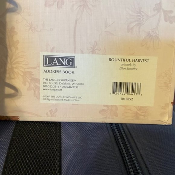 LANG ADDRESS BOOK, NEVER USED - Picture 4 of 5